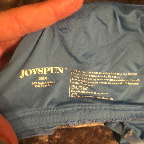 Sky blue lace push up bra 36DD - Picture 3 of 3